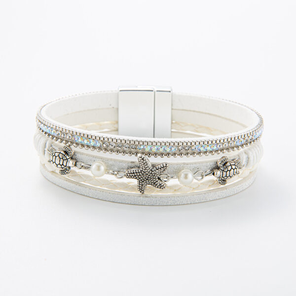 oly-42a87baf71ae17a588509c0f99aca50d Wholesale Summer beach vacation seashell starfish multi-layer bracelet