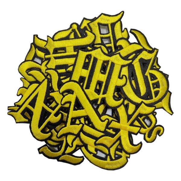 Wholesale Gothic 26-letter embroidered patch