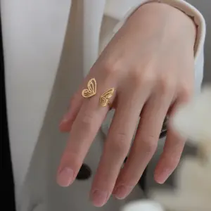 Wholesale PVD Coated Real Gold Plated 18K Gold Geometric 304 Stainless Steel Fashion Waterproof Non Tarnish