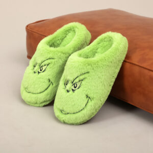 Cotton slippers-rd green wool monster 5 (green inside) / 38-39