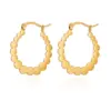 Wholesale 1 Pair Classic Style U Shape Geometric Irregular Plating Titanium Steel Earrings