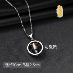 8709#Rotating cross necklace