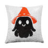 Wholesale Halloween Pillow Sequin Ghost Reversible Pillow Cushion Cover Can Be Sofa Pillow Cover