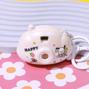 White Shell puppy + white buckle / Bell