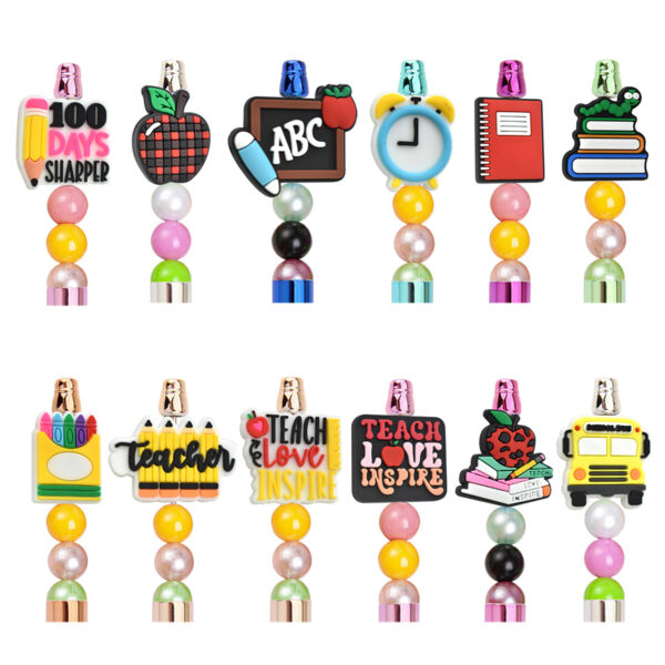 Wholesale DIY School Season Ballpoint Pen Beaded