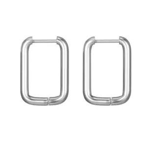 N Rectangular Ear Clip Steel One