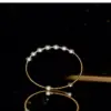 Wholesale Elegant Retro Round Freshwater Pearl Metal Bangle