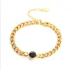 Wholesale PVD Coated 18K Gold Plated Geometric 304 Stainless Steel Waterproof Non Tarnish 304 Stainless Steel Bracelets