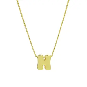 H / Necklace (with Snake Chain)