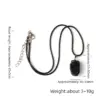 Natural Black Tourmaline Original Stone Pendant Irregular Pendant With Shape Tourmaline Ore Specimen Necklace Manufacturers