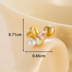 Multicolor-Golden Yellow / 10#10*15mm