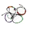 Wholesale Ethnic Style Square Natural Stone Braid Bracelets