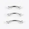 Wholesale 1 Piece Lip Rings Simple Style Classic Style Geometric 303 Stainless Steel Polishing Inlay Zircon Eyebrow Studs