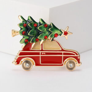 Wholesale fashion creative design Christmas tree brooch s