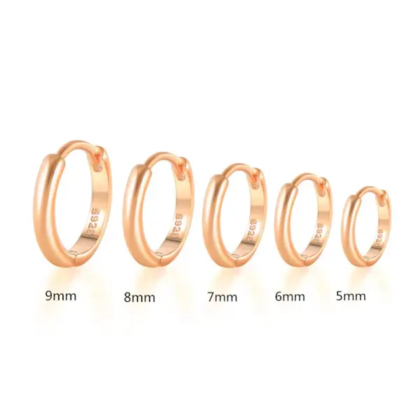 925 Sterling Silver No Inlaid Geometric Earrings