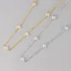 Wholesale Four-leaf Clover Gypsophila Necklace Foreign Trade Hot-selling Explosive Temperament Daily Commute All-match Clavicle Chain