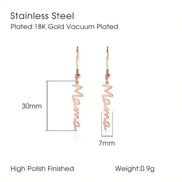 PVD Coated Real Gold Plated 18K Gold Letter 304 Stainless Steel Simple Style Waterproof Non Tarnish 304 Stainless Steel Pendant Necklace