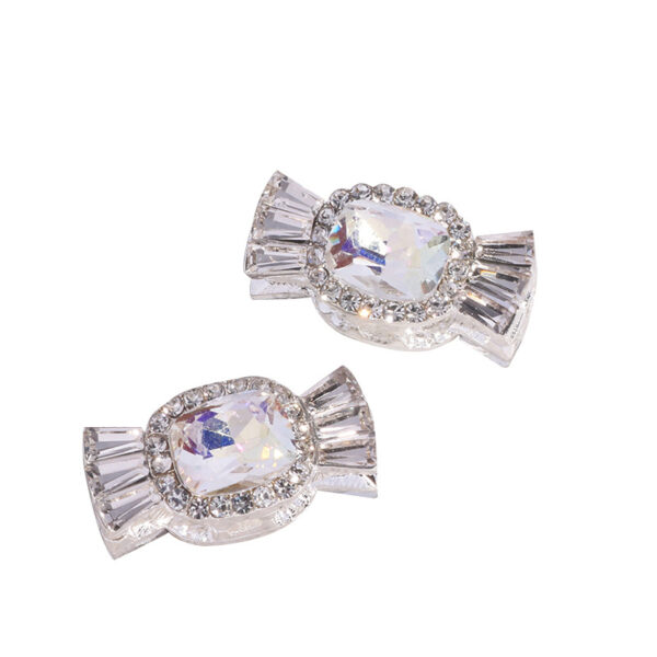 Wholesale Alloy Candy 3D Rhinestone DIY Straight Hole Beads
