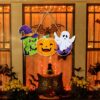 Wholesale 2025 Halloween Decoration Door Hanging Pumpkin Bat Hanging Decoration Ghost Festival Party Layout Halloween Door Hanging Decoration