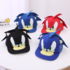 Wholesale Children's Hat Wholesale Sonic Baseball Cap Spring and Autumn New Cartoon Flat Brim Hat for Boys and Girls Super Sonic Mouse Hip-Hop Hat