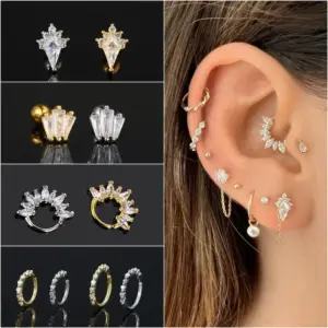 1 Piece Simple Style Classic Style Geometric Copper Ear Studs