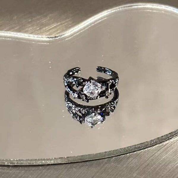 Wholesale Dark Gothic Style Vintage Cross Ring Ins Niche Design High-grade Sense Index Finger Ring