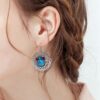 Wholesale Fashion ladies earrings 12mm accessories noosa button earrings foreign trade explosions DIY jewelry factory direct sales