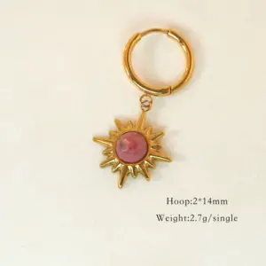 Rhodochrosite Eight Awn Star