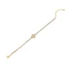 Copper 18K Gold Plated Simple Style Plating Inlay Water oplets Heart Shape Zircon Bracelets