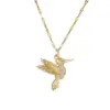 Wholesale PVD Coated Bird Titanium Steel Copper IG Style Simple Style Waterproof Non Tarnish Titanium Steel Pendant Necklace