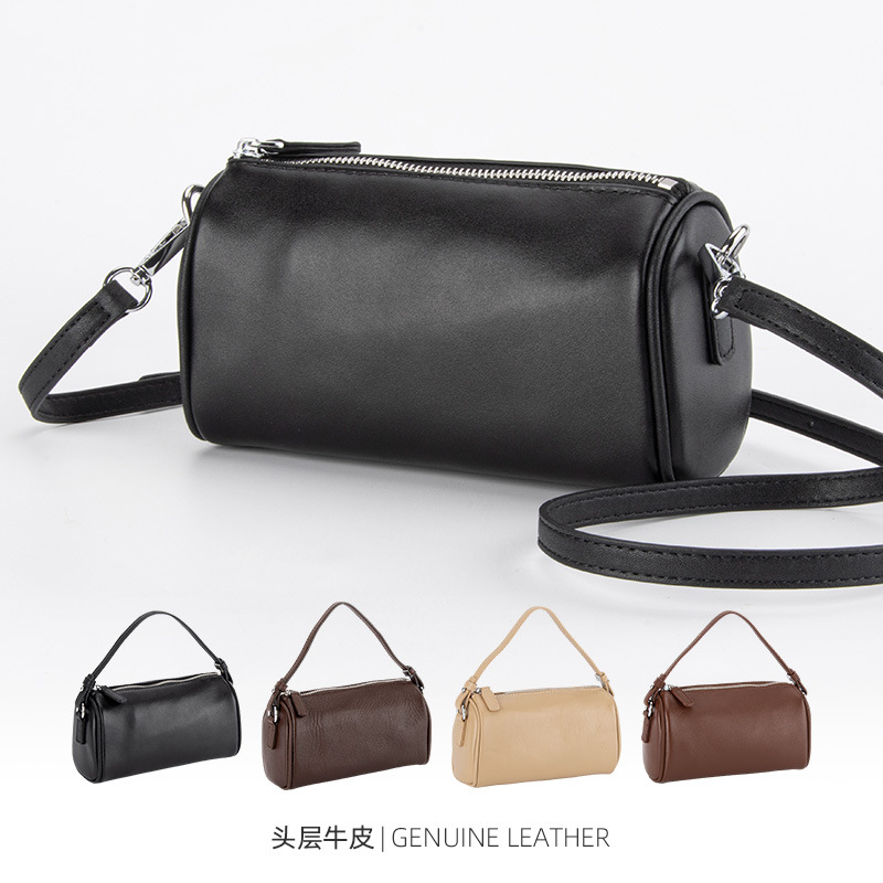 Wholesale Genuine top-grain cowhide simple crossbody bag