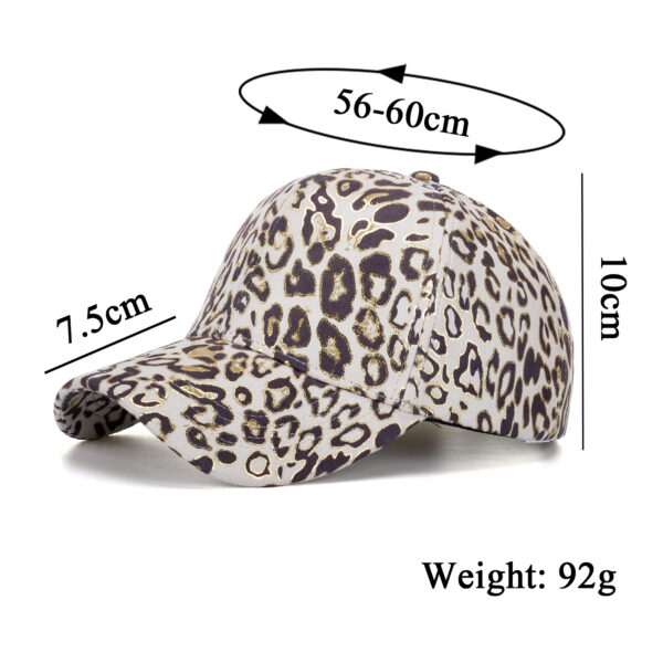 Wholesale Cross-border AliExpress Amazon ebay autumn fashion bronzing leopard print baseball cap sun hat B1032