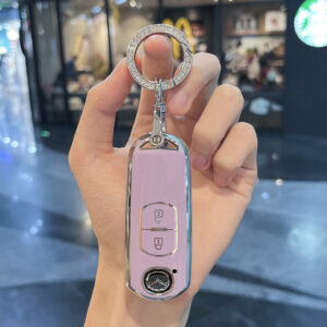 Mazda B- Smart 2 Key [Purple Single Shell] + Diamond Ring