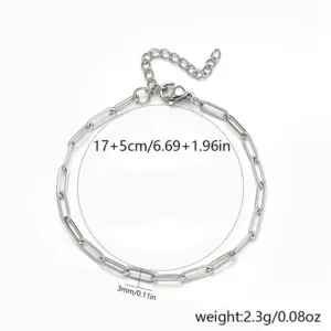 3*9mm Flat Wire Cross / Steel Color