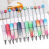 Wholesale New full-diamond bead pen, high-value gradient resin bead pen, DIY creative handmade rhinestone bead pen