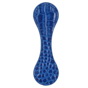 Magnetic buckle bookmark / Crocodile blue (with edge)