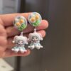 oly-436ac1db4af259ff0cc05139f86ec2c7 Wholesale original cute circus doll 925 sier pin earrings tide play cute cartoon