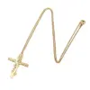 Wholesale Jewelry Fashion Cross 201 Stainless Steel 18K Gold Plated Plating Stainless Steel Necklaces
