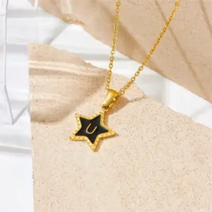 U Letter Gold Necklace