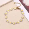 Wholesale Bohemian Simple Style IG Style Simple Flower Petal 304 Stainless Steel 18K Gold Plated Bracelets In Bulk