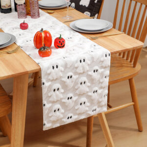 Wholesale Black Eye Ghost Quilted Embroidery Two-Color 3D Table Runner