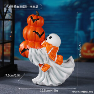 7142u-02 halloween ghost ornament--hug pumpkin / As shown in the figure