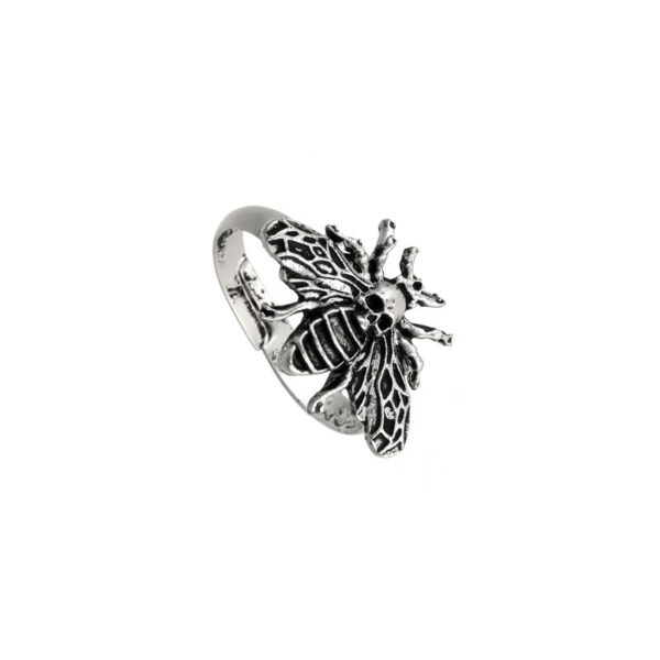 Wholesale Longrui New Hot Sale Gerst Series Alloy Death Moth Skull Ring Jewelry Adjustable Men's and Women's Jewelry