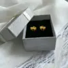 Wholesale 1 Pair Simple Style Bow Knot Plating Titanium Steel Gold Plated Ear Studs