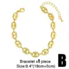 Wholesale Copper Cable Chain Plating Geometric Necklace