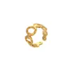 Wholesale Open Ring Stainless Steel Plated 18K Gold Women's Jewelry Geometric Multifunctional Hand Accessories