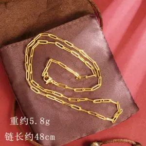 X2710 French Plain Chain Necklace