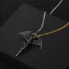 Wholesale titanium steel necklace retro pterosaur sword pendant men's dragon tide cool pendant SP906