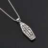 Wholesale European and American Domineering Cross Coffin Skeleton Pendant Retro Thai Silver Men's Necklace Vampire Jewelry