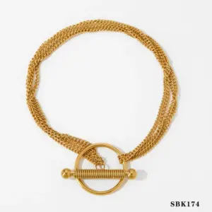 Gold Bracelet Sbk174